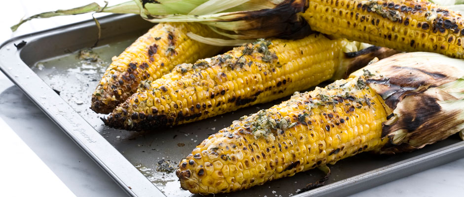 Curtis Stone Grilled Corn On The Cob With Parsley And Garlic Brown Butter,Summer Grilled Shrimp Recipes
