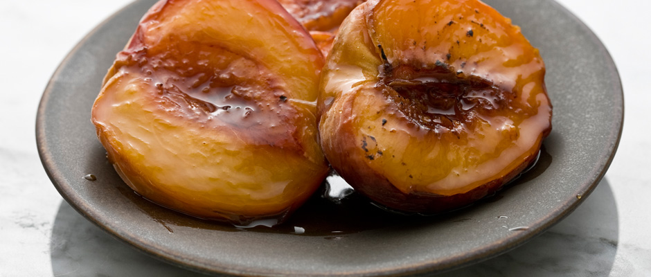 Caramelized Peaches - The Default Cook