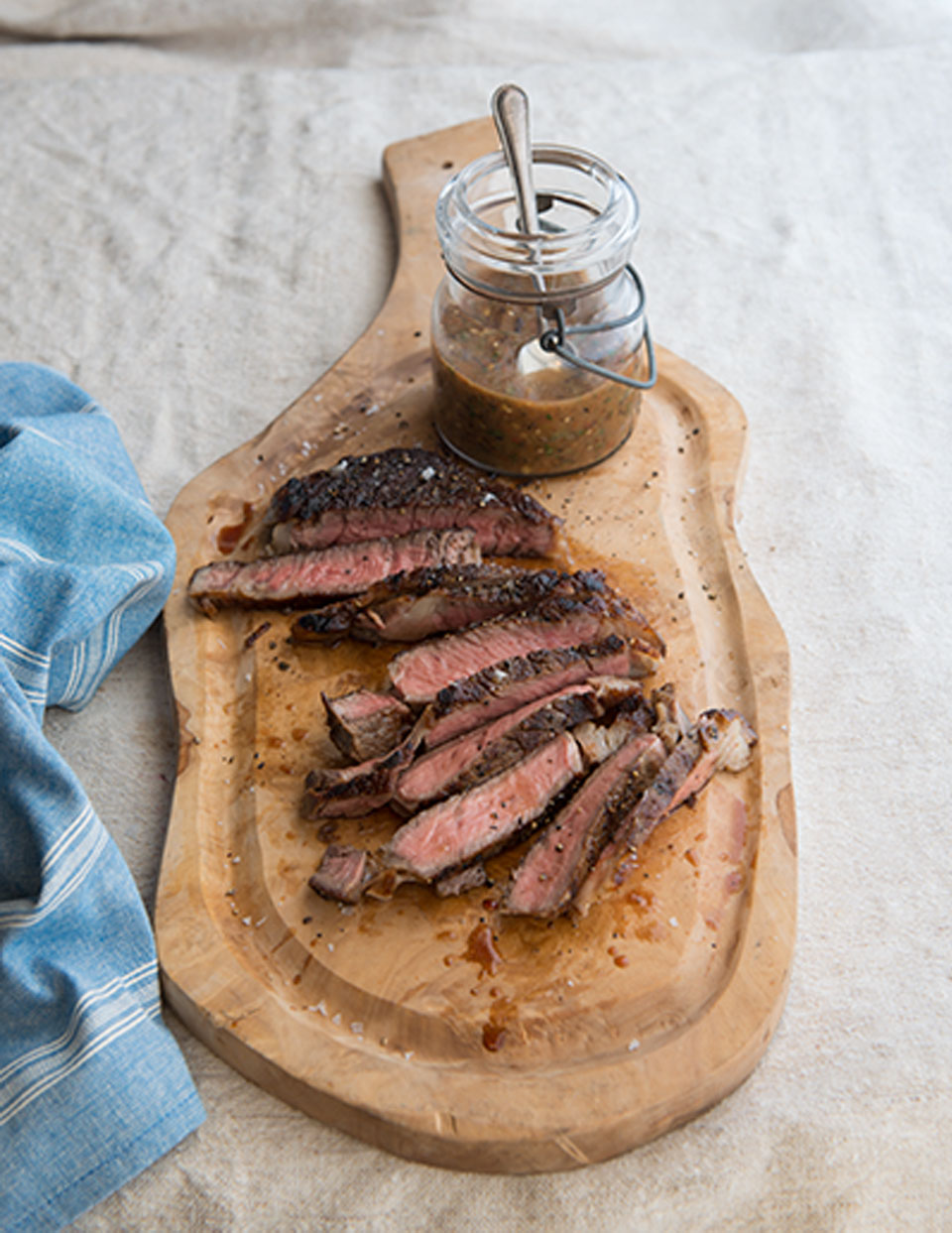 Curtis Stone | Barbecued Rib-Eye Steak with Mouth-on-Fire Salsa